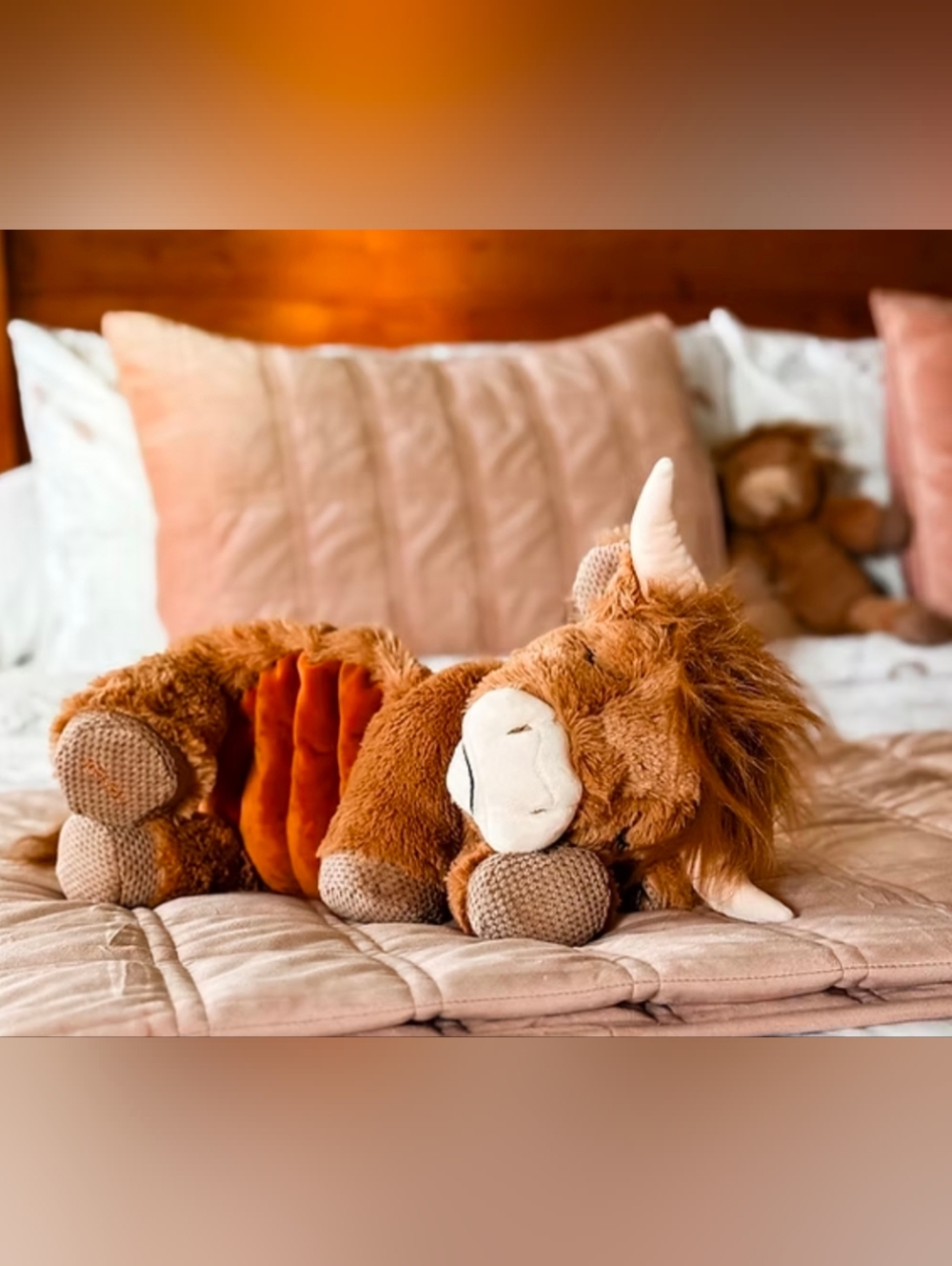 The Cutest Highland Cow • WEIGHTED & WARMING Cuddle Buddy!!